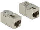 DELOCK Keystone Modul RJ45 -> RJ45 Cat6A Metall Bu/Bu