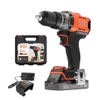 Black&Decker Akku-Bohrschrauber 18V 2Ah, 2G, Kof BCD382D1XK