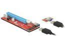 DELOCK Riser Card PCI Express x1 > x16 met 60cm Kabel