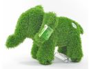 AniPlants, Grasfigur, "Elefant", stehend, Gartendeko, 35cm