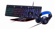 gembird 4-in-1-Gaming-Kit mit Hintergrundbel. US-Layout