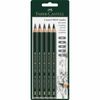 FABER-CASTELL Bleistift Castell 9000 Jumbo 5x BK