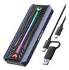 Inateck SSD Gehäuse RGB M.2 NVMe SATA USB 3.2