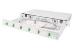 DIGITUS LWL Spleißbox 1HE, bestückt, 6x LC-APC DX, OS2