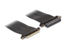 DELOCK Riser kaart PCI x8 St zu x8 Slot met Kabel 60 cm