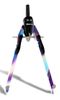 ARISTO BTS SV-Zirkel ohne Gelenke bright iris 5 Stk.