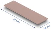 DELOCK Wärmeleitpad 70x20x1,75mm für M.2 Module 3,0 W/mK