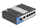 DELOCK Industrie Gigabit Ethernet Switch 4 Port PoE 1 Port R
