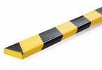 DURABLE Flächenschutzprofil S10  gelb/schwarz selbstkl 1m