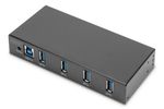 DIGITUS USB-Hub    4-Port 3.0->4xA3.0 industrial line schw.