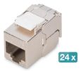 DIGITUS Keystone Cat6A geschirmt 24 Stk. werkzeugfr