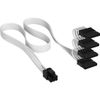 CORSAIR Cable SATA Power, 750mm, Individ. Sleeved, White