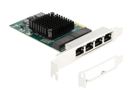 DELOCK PCI Express x1 Karte zu 4 x RJ45 Gigabit LAN BCM