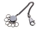 TROIKA Schlüsselanhänger PATENT CHAIN black chrome