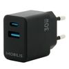Mobilis Wall Charger 30W - 1 USB A + 1 USB C - GaN