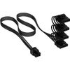 CORSAIR Cable PATA Power, 750mm, Individ. Sleeved, Black