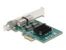 DELOCK PCI Express x1 Karte zu 2 x RJ45 Gigabit LAN BCM
