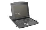 DIGITUS Modulare Konsole 19"HD  LCD,8-port VGA KVM Deutsch