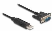 DELOCK Adapterkabel USB 2.0 Typ-A St zu 1 x Seriell 50cm