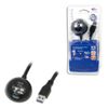Logilink USB Kabel A -> A St/Bu  1.50m Verl. sw mit Standfuß