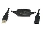Logilink USB Kabel A -> A St/Bu 10.00m Verl. schwarz