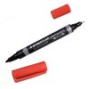 STAEDTLER Zweispitzmarker Lumocolor perm rot 10 Stück