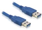DELOCK USB3.0 Kabel A -> A St/St 0.50m blau
