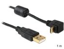 DELOCK USB Kabel A -> Micro-B 90° St/St 1.00m sw