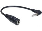 DELOCK Klinkekabel 3,5mm -> 2,5mm 90° Bu/St 0.14m