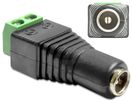 DELOCK Adapter Terminalblock 2Pin -> DC 2,1 x 5,5mm Buchse