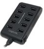 Logilink USB-HUB 10-Port m. Netzteil    schwarz