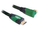 DELOCK HDMI Kabel Ethernet A -> A St/St 1.00m 90° rechts