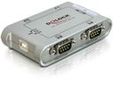 DELOCK Seriell-Hub 4-Port 1x USB -> 4x D-Sub9 extern