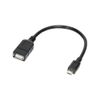 Logilink USB Kabel A -> micro B Bu/St  0.20m sw  OTG