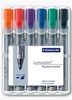 Staedtler 356 B WP6 markeerstift 6 stuk(s) Blauw, Groen, Oranje, Rood, Violet