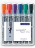 Staedtler 356 WP6 markeerstift 6 stuk(s) Zwart, Blauw, Groen, Oranje, Rood, Violet