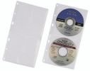 DURABLE CD-Hüllen voor 2 CDs/DVDs transparant 5 Stck