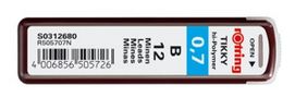 ROTRING Feinmine Dose Feinminen 12 Stück 0,7 B