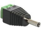 DELOCK Adapter Terminalblock 2Pin -> DC 1,3 x 3,5mm Stecker