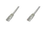 DIGITUS Patchkabel Cat5e U/UTP 2xRJ45  3,0m CCA grau Hebels. Polybeutel