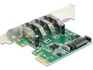 DELOCK PCI Expr Card 4x USB3.0 ext +LowProfile
