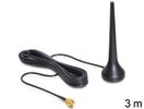 DELOCK GSM-Antenne SMA 2,0dBi Standfuß 3.00m Quadband