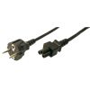 Logilink Power Cord, CEE7/7 - C5, black, 1.80m