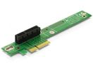 DELOCK Riser kaart PCI Express x4 > x4 90° links gewinkelt