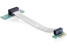 DELOCK Riser Card PCIe x1 -> x1 13cm fexibles Kabel