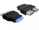 DELOCK USB3.0 Adapter Pinheader -> 2x A Bu/Bu nebeneinand