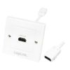 Logilink HDMI Adapter, wall socket, 1-port, white
