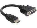 DELOCK HDMI Adapter A -> DVI(24+5) St/Bu Kabellänge 20cm