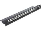 DELOCK Patchpanel 1HE 24 Keystone Ports 19,2 x 14,9mm