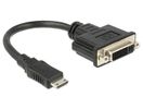 DELOCK HDMI Adapter mini C -> DVI(24+1) St/Bu schwarz